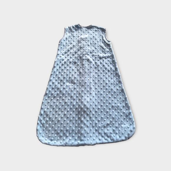Halo SleepSack Plush Dot Velboa Light Blue Small (Birth-6 Months) Cozy & Safe - Picture 6 of 6